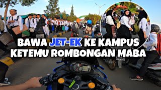 JETEK NEROBOS ROMBONGAN MAHASISWA BARU‼️  Indonesia Motovlog 251 [upl. by Ciapha]