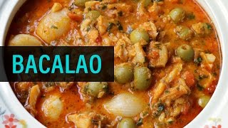 Receta Bacalao A La Vizcaina [upl. by Attenyw]