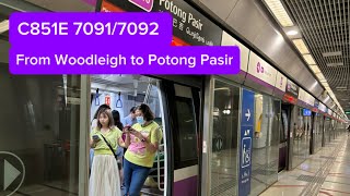 C851E 70917092 from Woodleigh to Potong Pasir [upl. by Shep]