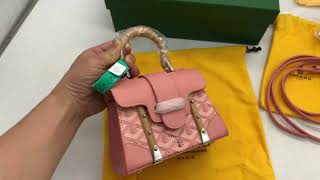 Goyard Saigon Structure Mini Bag Pink Detailed Review from Suplook [upl. by Iralam]