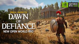 DAWN OF DEFIANCE Early Access Gameplay  New OPEN WORLD RPG in Unreal Engine 5 coming in 2024 [upl. by Culliton]