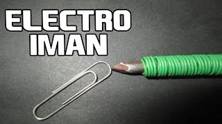 Como Hacer un Electroiman Casero EXPERIMENTOS CASEROS [upl. by Nagam]