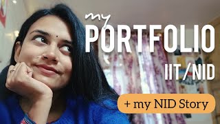 How to create a Portfolio for MDes Admission  IIT NID IDC  My NID Story [upl. by Acillegna]