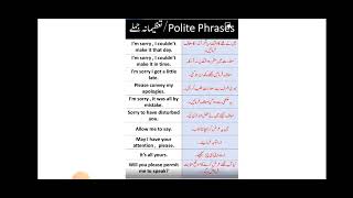 Polite phrasesEnglish language English Grammar [upl. by Rondi]