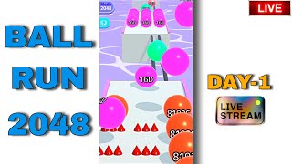 🔴 Ball Run 2048  level 1 to 100 live Gameplay 🔴  cutekilleryt Live shorts ytshort trending [upl. by Enyrehtak]