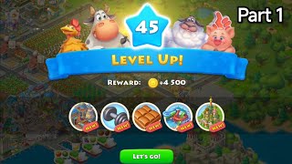 Township Level 45 Gameplay Part 1  townshipgameplay acstownship [upl. by Celestina]