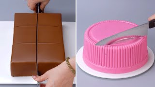 Wonderful Cake Decorating Tutorials  Amazing Chocolate Cake Decorating Idea  Satisfying Cakes [upl. by Ngo]