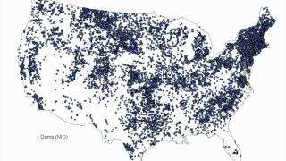 Humanitys Planet Dams in America 18002003 [upl. by Nerual]