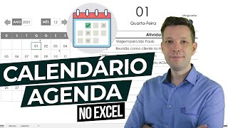 Planilha Calendário Agenda Excel [upl. by Ecydnak459]