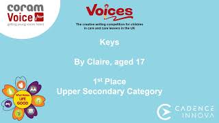 Voices 2021 Winner Upper Secondary Category – Keys by Claire [upl. by Anneirda]