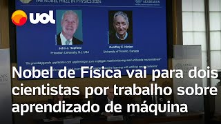 Nobel de Física 2024 vai para dois cientistas com estudos sobre aprendizado de máquina [upl. by Peggi864]