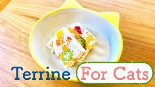 How to cook Chicken Terrine for cats and us 【Lets have a dinner with Cats】 [upl. by Nerag563]