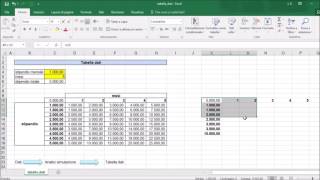 Tabella dati in Excel [upl. by Sherburne]