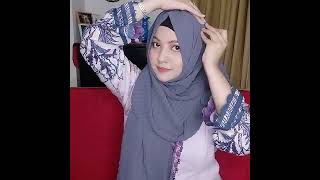 simple hijab tutorial sarer Sathe simple hijab style [upl. by Otreblif]