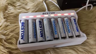 BESTON CHARGEABLE BATTERY AND CHARGER  AYOS TO [upl. by Ladnor]