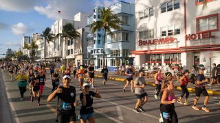 Watch thousands of runners participate in the 2023 Miami Marathon [upl. by Anna-Diane]