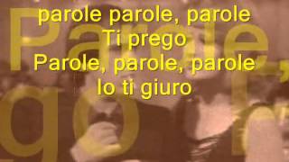 PAROLE PAROLE alberto lupo e mina lyric Learn italian singing [upl. by Esela]