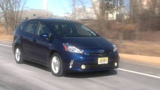 2012 Toyota Prius v  Drive Time Review with Steve Hammes  TestDriveNow [upl. by Timms]