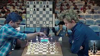 No mercy heartbreaking moment in endgame  SL Narayanan vs Carlsen Tata Steel Chess India Blitz [upl. by Fabien770]