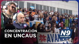 CONCENTRACIÓN EN UNCAUS  NOTICIERO 9 [upl. by Aicia]