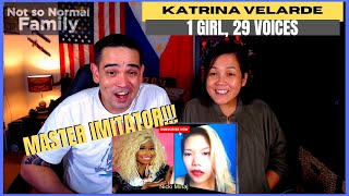 KATRINA VELARDE 1 Girl 29 Voices Filipino American Reaction [upl. by Normalie53]