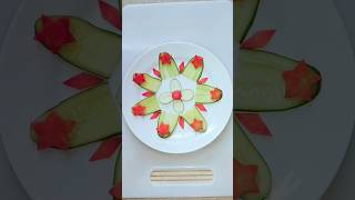 learn how to make Vegetables salad vegetablecarving easy cutting creative trending shortsfood [upl. by Klapp]