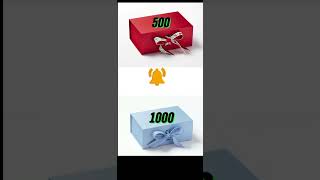 Choose Good one box 🎁 500 Vs 1000 🎁💝 shorts giftbox [upl. by Phare685]