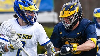 Michigan vs Delaware Lacrosse Highlights  2024 College Lacrosse [upl. by Aerdnad986]