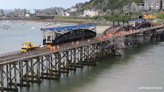 Barmouth Viaduct restoration  October 2023 [upl. by Cherey]