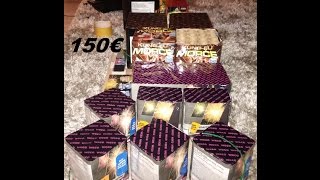 Silvester Eskalation mit 150€  3KG XXL Batterieverbund Selfmade 0 Uhr Silvester [upl. by Ahtelrac]