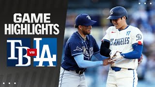 Rays vs Dodgers Game Highlights 82424  MLB Highlights [upl. by Tloc]