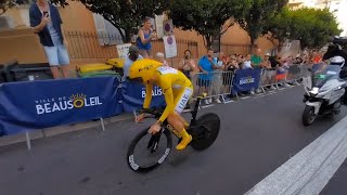 dimanche 21 juillet 202421e étape Tour de France contrelamontre 337 km à Beausoleil Côte dAzur📍 [upl. by Germaine720]