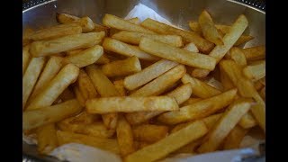 Des vraies frites Belges cuites en 2 fois dorées et croustillantes [upl. by Ronyam314]