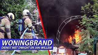 Woningbrand  Dwight en JanWillem hebben samen dienst  Politie  Brand  Brandweer [upl. by Bonnie970]