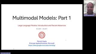 222 Multimodal Models Part1 as part of IIT Delhi course on Large Language Models LLMs [upl. by Atirres963]