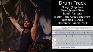 Reprise Sandblasted Skin Pantera • Drum Track [upl. by Glinys]