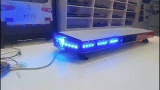 Aluminum dome lightbar build with New linear optic 12 3W LEDs and 100W speaker inside [upl. by Colligan]