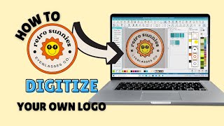 How to Digitize Your Own Logo Using Hatch Embroidery Software [upl. by Holland435]