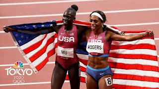 Athing Mu 19 wins first USA 800m gold in 53 YEARS With Replays  Tokyo Olympics  NBC Sports [upl. by Yngad989]