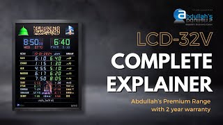 LCD 32V Model Complete Explainer Abdullahs Premium Range  Abdullahs Electronics Centre [upl. by Ayirp]