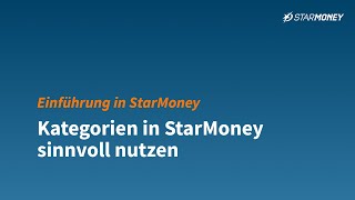 Einführung in StarMoney  Kategorien sinnvoll nutzen [upl. by Gomar823]