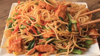 Chicken and Vegetable Chow Mein recipe by Kitchen Corner  Chicken Noodles Recipe  Chicken Recipe [upl. by Gnoix]