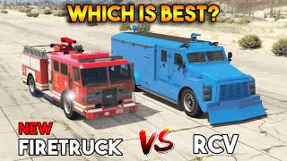 GTA 5 ONLINE  FIRE TRUCK VS RCV WHICH IS BEST [upl. by Volny]