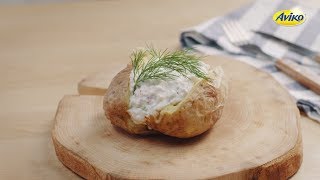 Jacket Potato with cottage cheese  Aviko Enjoy [upl. by Nnylyram]