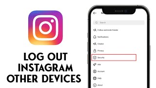 How To Log Out Instagram Other Devices In iPhone [upl. by Dodie]