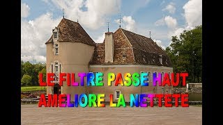 TUTORIEL PHOTOSHOP CC 2018FILTRE PASSE HAUT [upl. by Cirda]