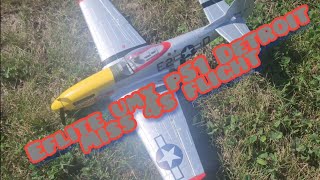 eflite umx p51 Detroit Miss 4s flight [upl. by Hotchkiss681]