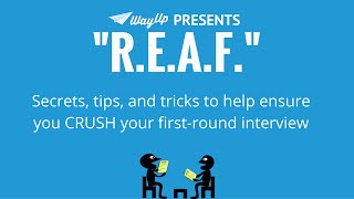 quotREAFquot The Acronym to Help You Do Great at Your Next Interview [upl. by Repmek]