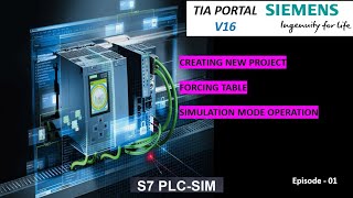 TIA portal V16  Creating a new project in SIEMENS PLC  PLC Simulator  DOL starting logic [upl. by Ydok]