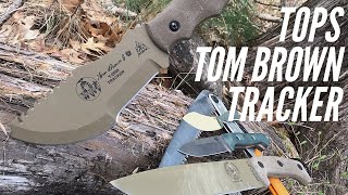 INDEPTH REVIEW Tops Tom Brown Tracker Knife  Survival Knife With Many Uses [upl. by Dray]